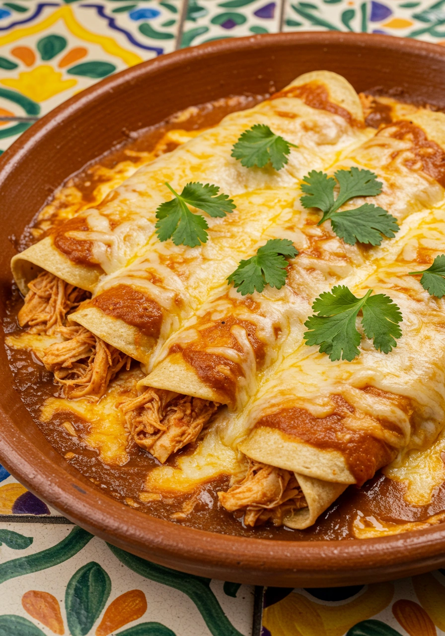 Authentic Chicken Enchiladas - secondary view
